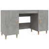 vidaXL Bureau Gris b&eacute;ton 140x50x75 cm Bois d'ing&eacute;nierie