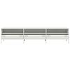 vidaXL Meuble TV blanc 202x39x43,5 cm acier lamin&eacute; &agrave; froid