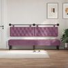vidaXL T&ecirc;te de lit suspendue Pourpre 210 x 55 x 7 cm Velours
