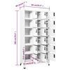 vidaXL Armoire &agrave; casiers Blanc 90x40x180 cm Acier