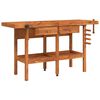 vidaXL &Eacute;tabli avec tiroirs et &eacute;taux 162x62x83 cm Bois massif d'acacia