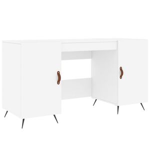 vidaXL Bureau blanc 140x50x75 cm bois d'ing&eacute;nierie
