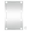 vidaXL Miroir mural avec lumi&egrave;res LED 40x60 cm verre rectangulaire