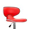 vidaXL Tabourets de bar 2 pcs rouge similicuir