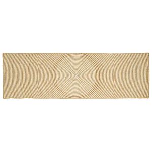 vidaXL Tapis de zone Blanc 60 x 300 cm Jute