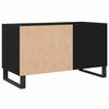 vidaXL Meuble &agrave; vinyles Ch&ecirc;ne noir 85 x 38 x 48 cm Bois d'ing&eacute;nierie