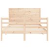 vidaXL Cadre de lit sans matelas bois massif