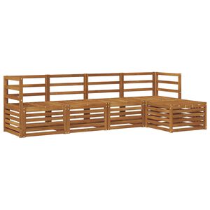 vidaXL Ensemble de canap&eacute;s d'ext&eacute;rieur 5 pcs Naturel