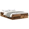 vidaXL Cadre de lit sans matelas vieux bois 140x190 cm bois ing&eacute;nierie