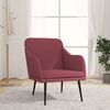 vidaXL Fauteuil Rouge bordeaux 63x76x80 cm Tissu