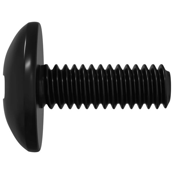 vidaXL Vis de manchon 2 pcs Noir M4 x 10 mm Acier