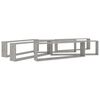 vidaXL &Eacute;tag&egrave;res cube murales 6 pcs Gris b&eacute;ton 100x15x30 cm