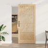 vidaXL Porte coulissante Marron 93 x 211 cm Pin massif