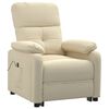 vidaXL Fauteuil Cr&egrave;me Tissu