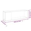 vidaXL Meuble TV Gris b&eacute;ton 100x24x32 cm Bois d'ing&eacute;nierie