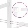 vidaXL Cadre de lit m&eacute;tal sans matelas et pied de lit blanc 100x190 cm