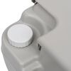 vidaXL Toilette portable de camping Gris 20+10 L