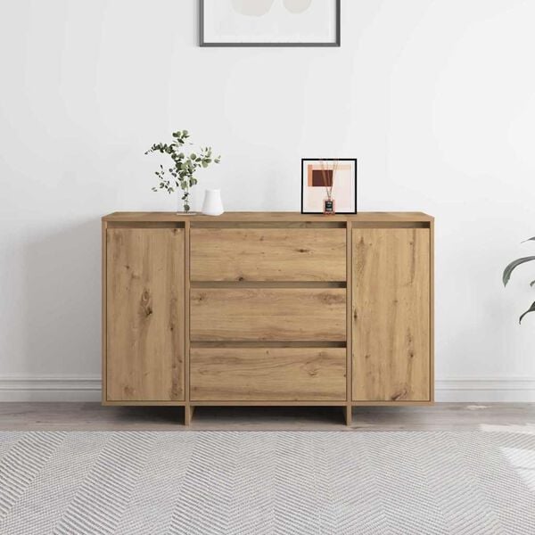 vidaXL Buffet Ch&ecirc;ne artisanal 120 x 41 x 75 cm Bois d'ing&eacute;nierie