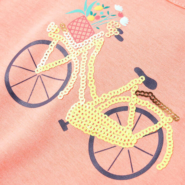 T-shirt pour enfants corail n&eacute;on 104