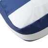 vidaXL Coussins de palette lot de 2 rayures bleues/blanches