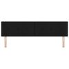 vidaXL T&ecirc;te de lit LED avec des lumi&egrave;res &agrave; LED Noir 180 cm Polyester