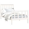 vidaXL Cadre de lit sans matelas blanc 100x200 cm bois de pin massif