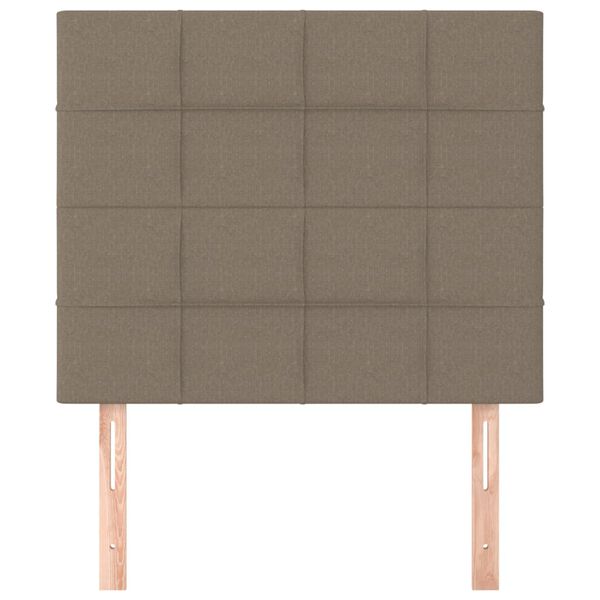 vidaXL T&ecirc;te de lit Taupe 100x5x118/128 cm Tissu