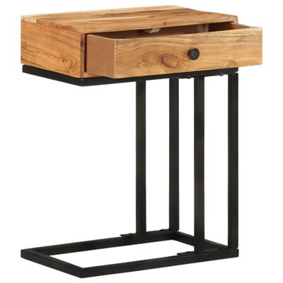 vidaXL Table d'appoint en forme d'U 45x30x61 cm Bois d'acacia massif