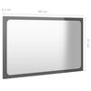 vidaXL Ensemble de meubles de salle de bain 2 pcs Gris brillant