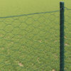 vidaXL Cl&ocirc;ture hexagonale Vert 0,8 x 10 m PVC