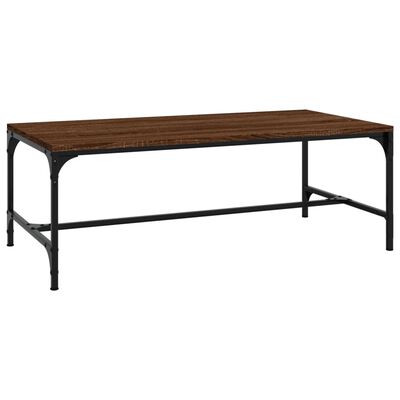 vidaXL Table basse Chêne marron 80x50x35 cm Bois d'ingénierie