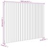 vidaXL T&ecirc;te de lit murale Blanc 146,5x3x110 cm Bois massif de pin