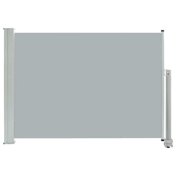 vidaXL Auvent lat&eacute;ral r&eacute;tractable de patio 80x300 cm Gris