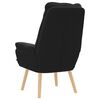 vidaXL fauteuil Noir 69 x 74 x 93 cm Tissu Sherpa