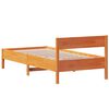 vidaXL Cadre de lit sans matelas cire marron 90x190 cm bois pin massif