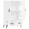 vidaXL Buffet haut blanc 69,5x31x115 cm bois d'ingénierie