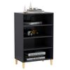 vidaXL Buffet Gris 57x35x90 cm bois d'ing&eacute;nierie