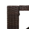 vidaXL Ensemble de bar de jardin avec coussins 5 pcs marron poly rotin
