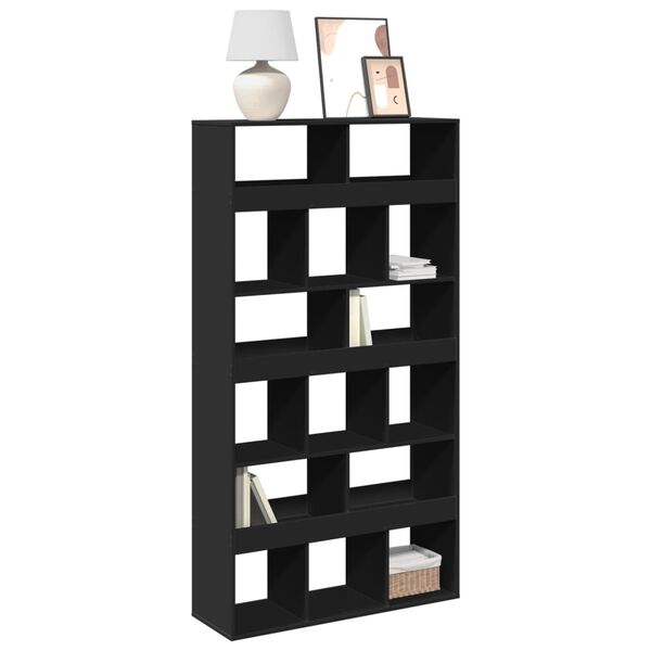 vidaXL Biblioth&egrave;que noir 100x33x187,5 cm bois d'ing&eacute;nierie