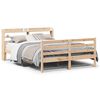 vidaXL Cadre de lit avec t&ecirc;te de lit sans matelas 150x200 cm