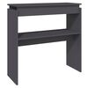 vidaXL Table console Gris 80x30x80 cm Agglom&eacute;r&eacute;