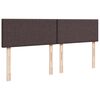 vidaXL Sommier &agrave; lattes de lit avec matelas Marron fonc&eacute; 200x200 cm