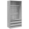 vidaXL Garde-robe Sonoma gris 100x50x200 cm Bois d'ing&eacute;nierie