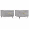 vidaXL Tables basses 2 pcs sonoma gris 50x50x40 cm bois d'ing&eacute;nierie