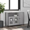 vidaXL Buffet sonoma gris 100x35x75 cm bois d'ing&eacute;nierie