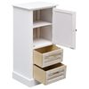 vidaXL Ensemble de meubles de salle de bain 5 pcs Bois solide Blanc