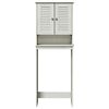 vidaXL Armoire de toilette avec &eacute;tag&egrave;re VIGO Blanc et Blanc Antique