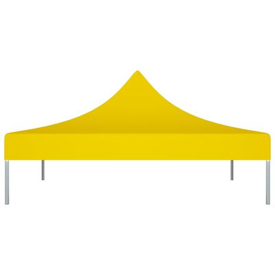 vidaXL Toit de tente de réception 2x2 m Jaune 270 g/m²