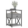 vidaXL Tables de chevet 2 pcs sonoma gris 40x42x55cm bois d'ing&eacute;nierie