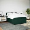 vidaXL Sommier &agrave; lattes de lit et matelas Vert fonc&eacute; 140x200cm Velours